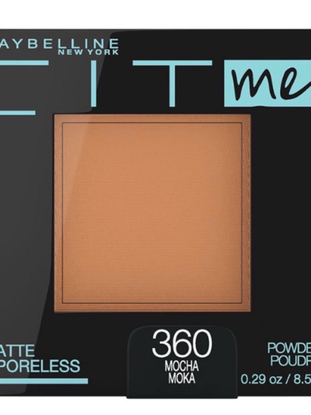 Maybelline Fit Me Matte + Poreless Powder — Mocha 360 (Warm Brown)